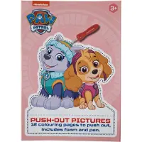 Wins-holland b.v. Prikblok PAW Patrol - Push-Out Plaatjes met Prikblok en Prikpen - Roze - Prikblok Jongens - Prikblok Paw Patrol - Prikblok Kinderen - 12 Vellen - 15 x 21 x 1,5 cm - Multi Kleuren - Vanaf 3 Jaar