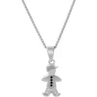 Orphelia Kinder 925 Sterling Zilveren Ketting met Hanger - Zilver ZH-7340
