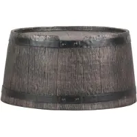 Stijf Kunststof standaard Houtnerf Regenton 120 l.