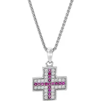 Orphelia Dames 925 Sterling Zilveren Keten met Hanger - Zilver ZH-7345
