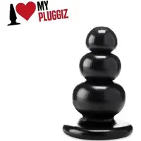 Pluggiz - Boska - Dildo - 13,5 x 7,1 cm - PVC - Zwart