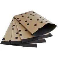 Rotim 200x papieren zakjes Bruin kraft Stippen 17x25cm
