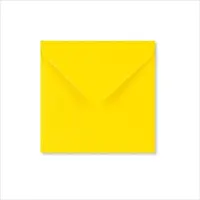 Kadoonline Luxe Gele Enveloppen - 14x14 cm - Geel - 100 Stuks - 90 Grams - Vierkante Enveloppen