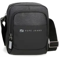 Pepe Jeans Pepe Jeansvoor mannen. 7125331 Jarvis boodschappentas zwart -17x22x8cm (OSFA), Casual, Polyester