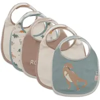 Jollein - Baby Slab - Waterproof - Slabbetjes - Roarsome - 5 Stuks