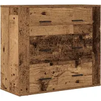 vidaXL Dressoir 80x33x70 cm bewerkt hout oud houtkleurig