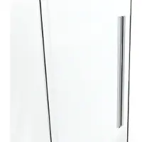 Van Rijn Products ST09350GRCH Schuifdeur Douchecabine Zij-instap 160x120cm - Grijs Rookglas - Chroom - Veiligheidsglas - Douche, Douchecabines