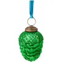 Pip studio Kerstornament Glass Pine Cone Green 7,5 cm (Set van 4)