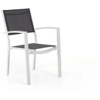 Brafab Leone Stapelstoel Aluminium/Textilene 2 stuks