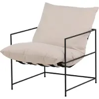 Ebuy24 Sedalia fauteuil wit.