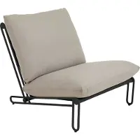 Brafab Blixt loungestoel Zwart-clay beige