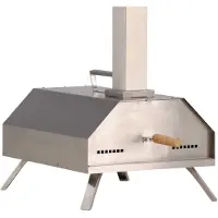 Ebuy24 Hamnå pizza oven til kul zilverkleurig.