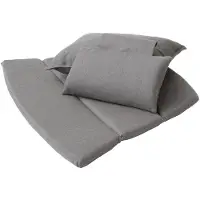Cane-Line Breeze loungestoel kussenset met hoge rug Natté taupe
