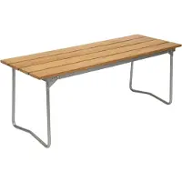 Grythyttan Stålmöbler Bank 8 bank Teak-verzinkt stalen frame