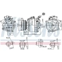 Nissens Compressor airconditioning 890666