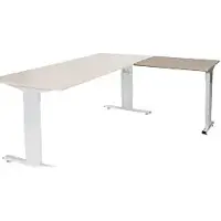 Schaffenburg Linesto Plus Bureau-uitbreiding Rechthoekig Eiken T-Voet 800 (B) x 600 (D) x 655 (H) mm Melamine