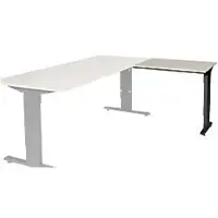 Schaffenburg Linesto Plus Bureau-uitbreiding Rechthoekig Eiken T-Voet 800 (B) x 600 (D) x 655 (H) mm Melamine