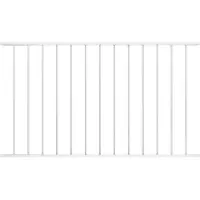 vidaXL Schuttingelement Woerden, gepoedercoat staal, 163x117 cm, wit