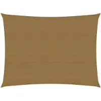 vidaXL Zonnezeil 160 g/m² 2x3 m HDPE taupe