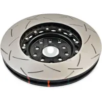 DBA 04-07 STi/2017 BRZ w/Perf. Pkg. 10 Hole Front Slotted 5000 Series 2/PC Rotor Assembled w/Blk Hat