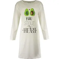 Temptation Dames Nachthemd - Bigshirt - Wit - Maat XL