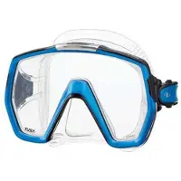 Tusa Freedom HD M1001 – Premium snorkelmasker & duikbril van hypoallergeen siliconen met breed panoramisch zicht en één venster – Transparant/Donkerblauw – M1001 FB