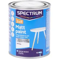 Spectrum Acryllak Houtverf op Waterbasis - Mat - Wit