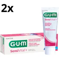Gum Sensivital+ Tandpasta - 2 x 75 ml - Voordeelverpakking