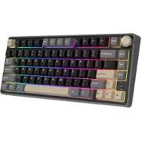 Royal Kludge RKR75 - RGB Mechanisch Gaming Toetsenbord - Foam Touch - Hot Swappable Switch - Phantom - Silver Switches - Inclusief Stofkap