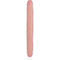 Realrock Dubbele Dunne Dildo 30.5 cm - Bruin