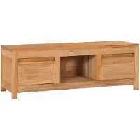 vidaXL TV-kast, 100x30x35 cm, massief teakhout