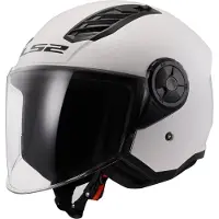 LS2 OF616 Airflow II Solid Gloss Wit 06 Jethelm Maat S