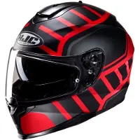 HJC C70N Holt Zwart Rood Integraalhelm Maat XS