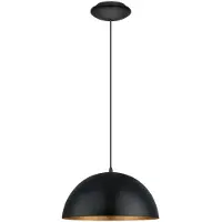 Eglo Gaetano Hanglamp - E27 - 1 Lichts - Ø38cm - Zwart, Goud
