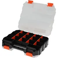 Fx Tools Gereedsschapskist - 15 vakken - 32 x 27 x 8 cm - Gereedschap opbergkisten