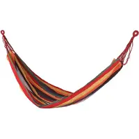 Sunnydays Hangmat Beach Vibes - multi kleurenmix - 200 x 80 cm - touwen frame - Hangmatten