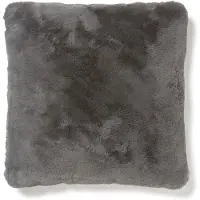 Skinnwille - Fluffy kussen - Grijs - 45x45