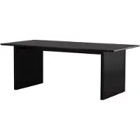 Venture Home Vail eetkamertafel 100x200cm zwart.