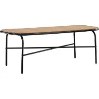 Ebuy24 Holmbeck tuintafel 90x200cm naturel.