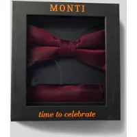 MONTI Strik en pochet in een set van pure zijde