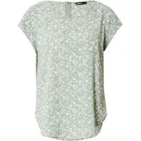 ONLY Blouse 'ONLVic' pastelgroen / wit