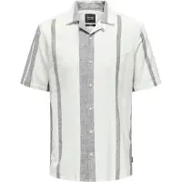 Only & Sons Overhemd 'ONSCaiden' grijs gemêleerd / wit