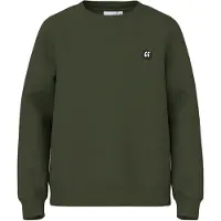 Name it Sweatshirt 'NKMVimo' donkergroen / wit
