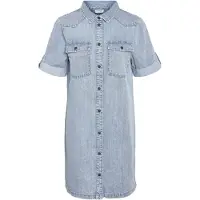 Noisy May Blousejurk 'NMNEW SIGNE' blauw denim