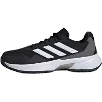 Adidas Sportschoen 'CourtJam Control 3' donkergrijs / zwart / wit