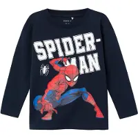 Name it Shirt 'Naza Spiderman' blauw / navy / rood / wit