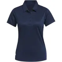 Adidas Functioneel shirt 'Women's Solid Performance Short Sleeve Polo' navy / wit