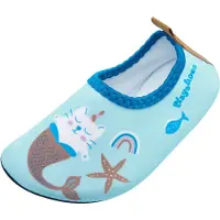 Playshoes Strand-/badschoen turquoise / azuur / bruin / wit