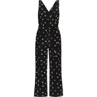 QS Jumpsuit zwart / wit