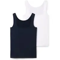 Tom Tailor Top navy / wit